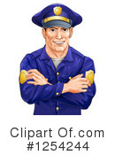 Police Man Clipart #1254244 by AtStockIllustration