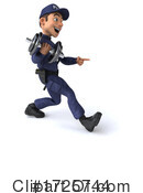 Police Man Clipart #1725744 by Julos
