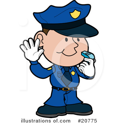 Royalty-Free (RF) Police Officer Clipart Illustration by AtStockIllustration - Stock Sample #20775
