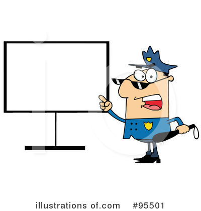 Royalty-Free (RF) Police Officer Clipart Illustration by Hit Toon - Stock Sample #95501