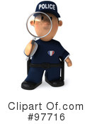 Police Toon Guy Clipart #97716 by Julos