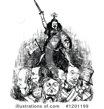 Royalty-Free (RF) Political Clipart Illustration by Prawny Vintage - Stock Sample #1201199