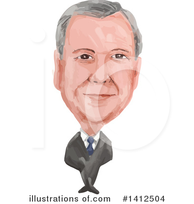Royalty-Free (RF) Politician Clipart Illustration by patrimonio - Stock Sample #1412504