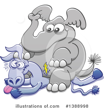 Republican Elephant Clipart #1388998 by Zooco