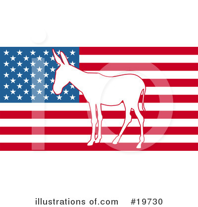American Flag Clipart #19730 by AtStockIllustration