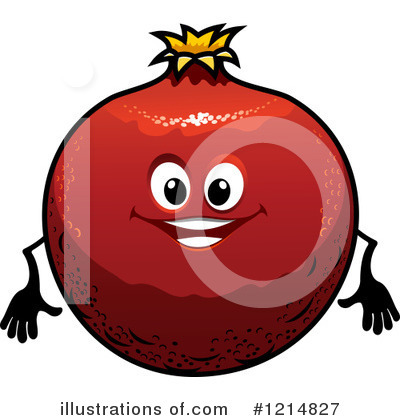 Royalty-Free (RF) Pomegranate Clipart Illustration by Vector Tradition SM - Stock Sample #1214827