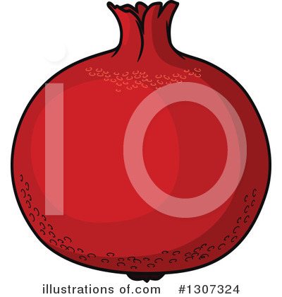 Royalty-Free (RF) Pomegranate Clipart Illustration by Vector Tradition SM - Stock Sample #1307324