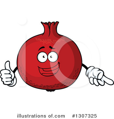 Royalty-Free (RF) Pomegranate Clipart Illustration by Vector Tradition SM - Stock Sample #1307325