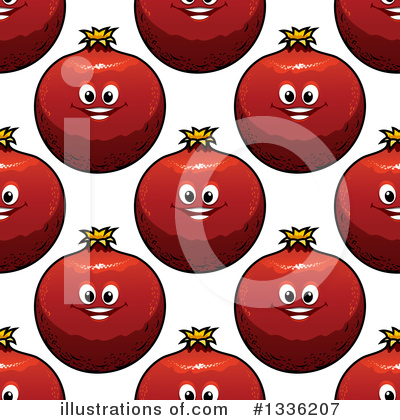 Royalty-Free (RF) Pomegranate Clipart Illustration by Vector Tradition SM - Stock Sample #1336207