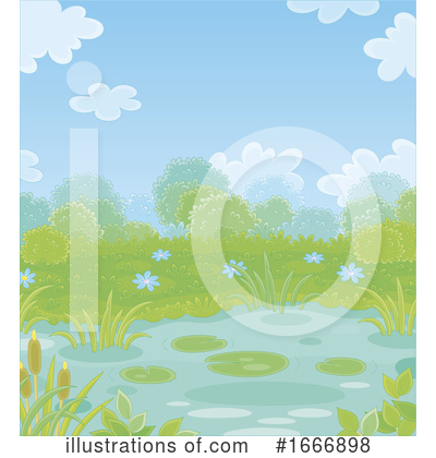 Royalty-Free (RF) Pond Clipart Illustration by Alex Bannykh - Stock Sample #1666898