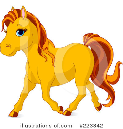 Royalty-Free (RF) Pony Clipart Illustration by Pushkin - Stock Sample #223842