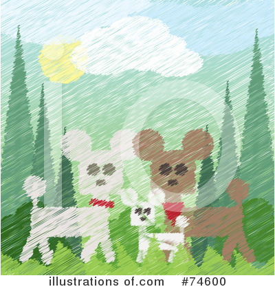 Royalty-Free (RF) Poodles Clipart Illustration by kaycee - Stock Sample #74600
