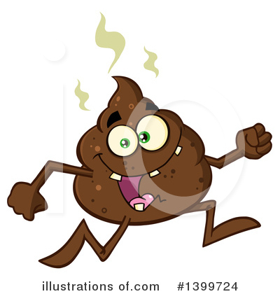 Royalty-Free (RF) Poop Character Clipart Illustration by Hit Toon - Stock Sample #1399724