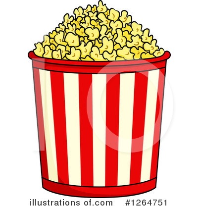 Royalty-Free (RF) Popcorn Clipart Illustration by Vector Tradition SM - Stock Sample #1264751