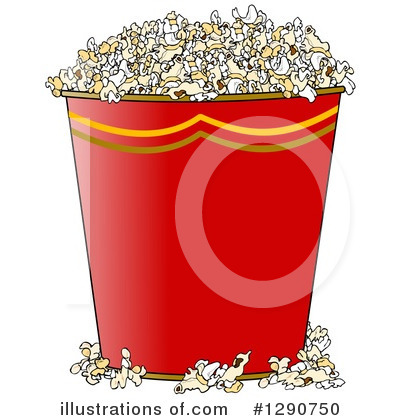 Royalty-Free (RF) Popcorn Clipart Illustration by djart - Stock Sample #1290750