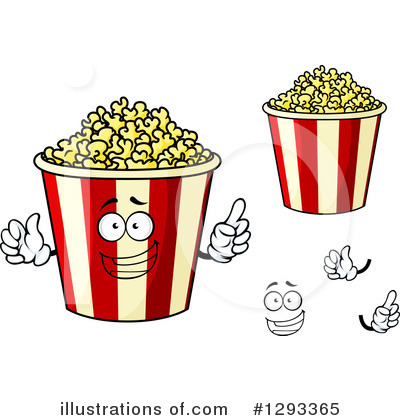 Royalty-Free (RF) Popcorn Clipart Illustration by Vector Tradition SM - Stock Sample #1293365