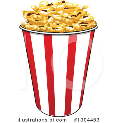 Royalty-Free (RF) Popcorn Clipart Illustration by Vector Tradition SM - Stock Sample #1304453