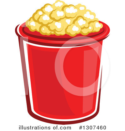 Royalty-Free (RF) Popcorn Clipart Illustration by Vector Tradition SM - Stock Sample #1307460