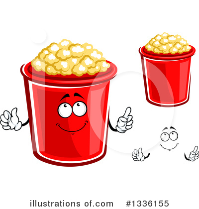 Royalty-Free (RF) Popcorn Clipart Illustration by Vector Tradition SM - Stock Sample #1336155