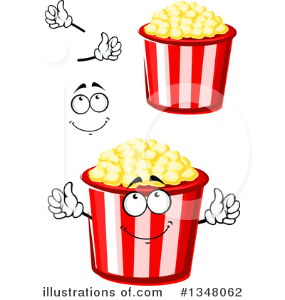 Royalty-Free (RF) Popcorn Clipart Illustration by Vector Tradition SM - Stock Sample #1348062