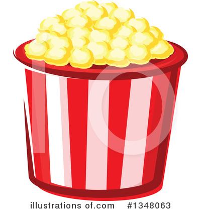 Royalty-Free (RF) Popcorn Clipart Illustration by Vector Tradition SM - Stock Sample #1348063