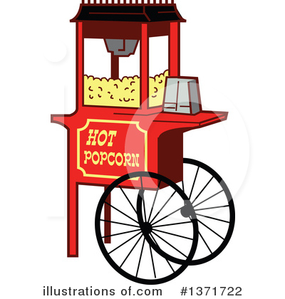 Royalty-Free (RF) Popcorn Clipart Illustration by Clip Art Mascots - Stock Sample #1371722