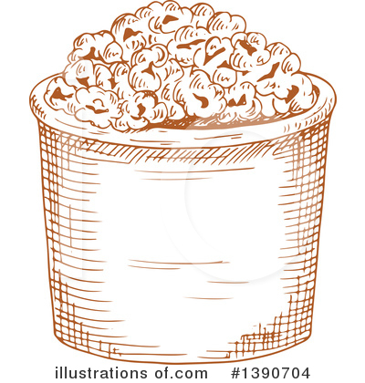 Royalty-Free (RF) Popcorn Clipart Illustration by Vector Tradition SM - Stock Sample #1390704