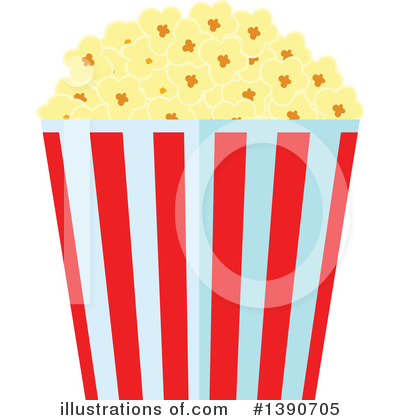 Royalty-Free (RF) Popcorn Clipart Illustration by Vector Tradition SM - Stock Sample #1390705