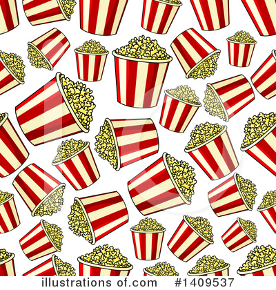 Royalty-Free (RF) Popcorn Clipart Illustration by Vector Tradition SM - Stock Sample #1409537