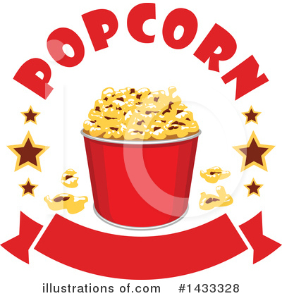 Royalty-Free (RF) Popcorn Clipart Illustration by Vector Tradition SM - Stock Sample #1433328