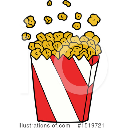 Royalty-Free (RF) Popcorn Clipart Illustration by lineartestpilot - Stock Sample #1519721