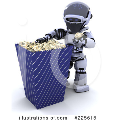 Royalty-Free (RF) Popcorn Clipart Illustration by KJ Pargeter - Stock Sample #225615
