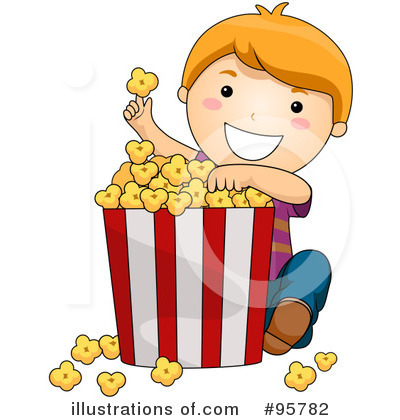 Royalty-Free (RF) Popcorn Clipart Illustration by BNP Design Studio - Stock Sample #95782