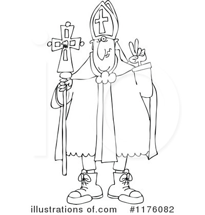 Royalty-Free (RF) Pope Clipart Illustration by djart - Stock Sample #1176082