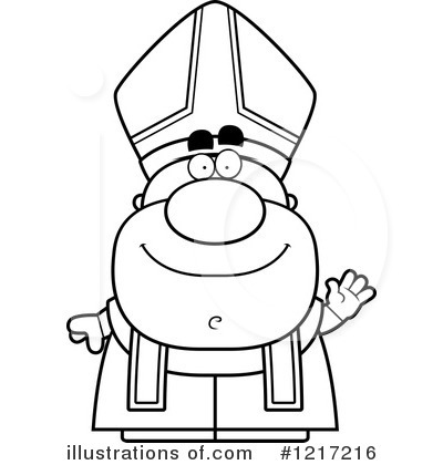 Royalty-Free (RF) Pope Clipart Illustration by Cory Thoman - Stock Sample #1217216