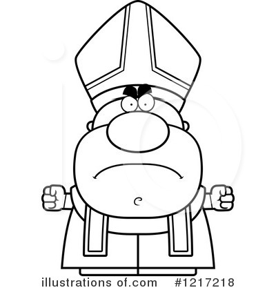 Royalty-Free (RF) Pope Clipart Illustration by Cory Thoman - Stock Sample #1217218