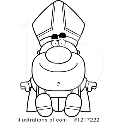 Royalty-Free (RF) Pope Clipart Illustration by Cory Thoman - Stock Sample #1217222