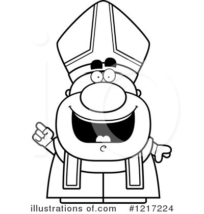 Royalty-Free (RF) Pope Clipart Illustration by Cory Thoman - Stock Sample #1217224