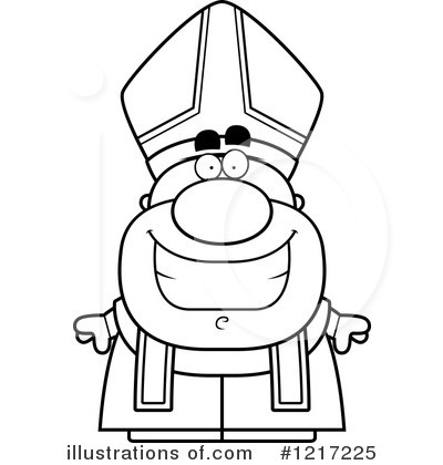 Royalty-Free (RF) Pope Clipart Illustration by Cory Thoman - Stock Sample #1217225