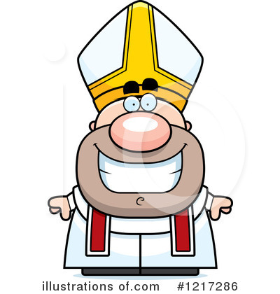 Royalty-Free (RF) Pope Clipart Illustration by Cory Thoman - Stock Sample #1217286