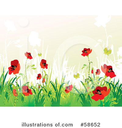 Floral Background Clipart #58652 by MilsiArt