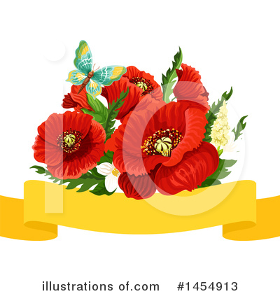 Royalty-Free (RF) Poppy Clipart Illustration by Vector Tradition SM - Stock Sample #1454913