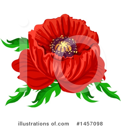 Royalty-Free (RF) Poppy Clipart Illustration by Vector Tradition SM - Stock Sample #1457098