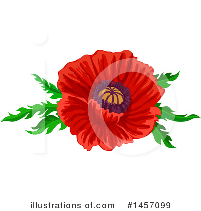 Royalty-Free (RF) Poppy Clipart Illustration by Vector Tradition SM - Stock Sample #1457099