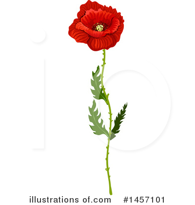 Royalty-Free (RF) Poppy Clipart Illustration by Vector Tradition SM - Stock Sample #1457101