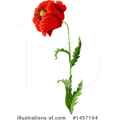 Royalty-Free (RF) Poppy Clipart Illustration by Vector Tradition SM - Stock Sample #1457104