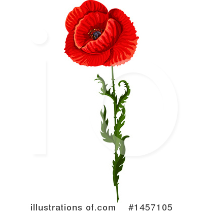 Royalty-Free (RF) Poppy Clipart Illustration by Vector Tradition SM - Stock Sample #1457105