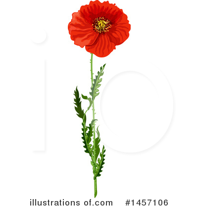 Royalty-Free (RF) Poppy Clipart Illustration by Vector Tradition SM - Stock Sample #1457106