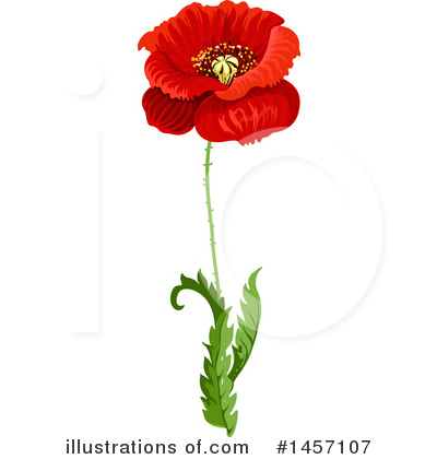 Royalty-Free (RF) Poppy Clipart Illustration by Vector Tradition SM - Stock Sample #1457107