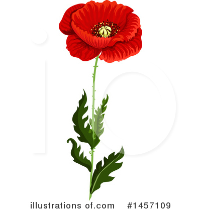 Royalty-Free (RF) Poppy Clipart Illustration by Vector Tradition SM - Stock Sample #1457109